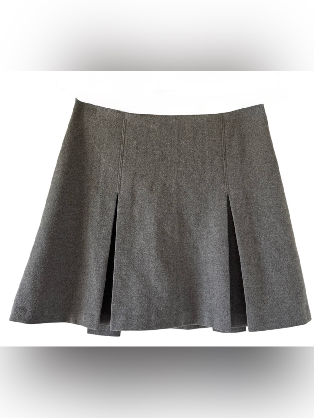 Abercrombie & Fitch Gray Pleated Skater Skirt with Liner Shorts - XS